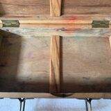 Petite valise de peintre en bois ancienne , mallette d'artiste, XIXème