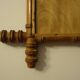 Antique turned wooden mirror in bamboo style, late 19th century A116