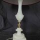 20th century alabaster and bronze base desk lamp