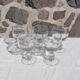 Set de 5 verres ronds à pied boule en verre
