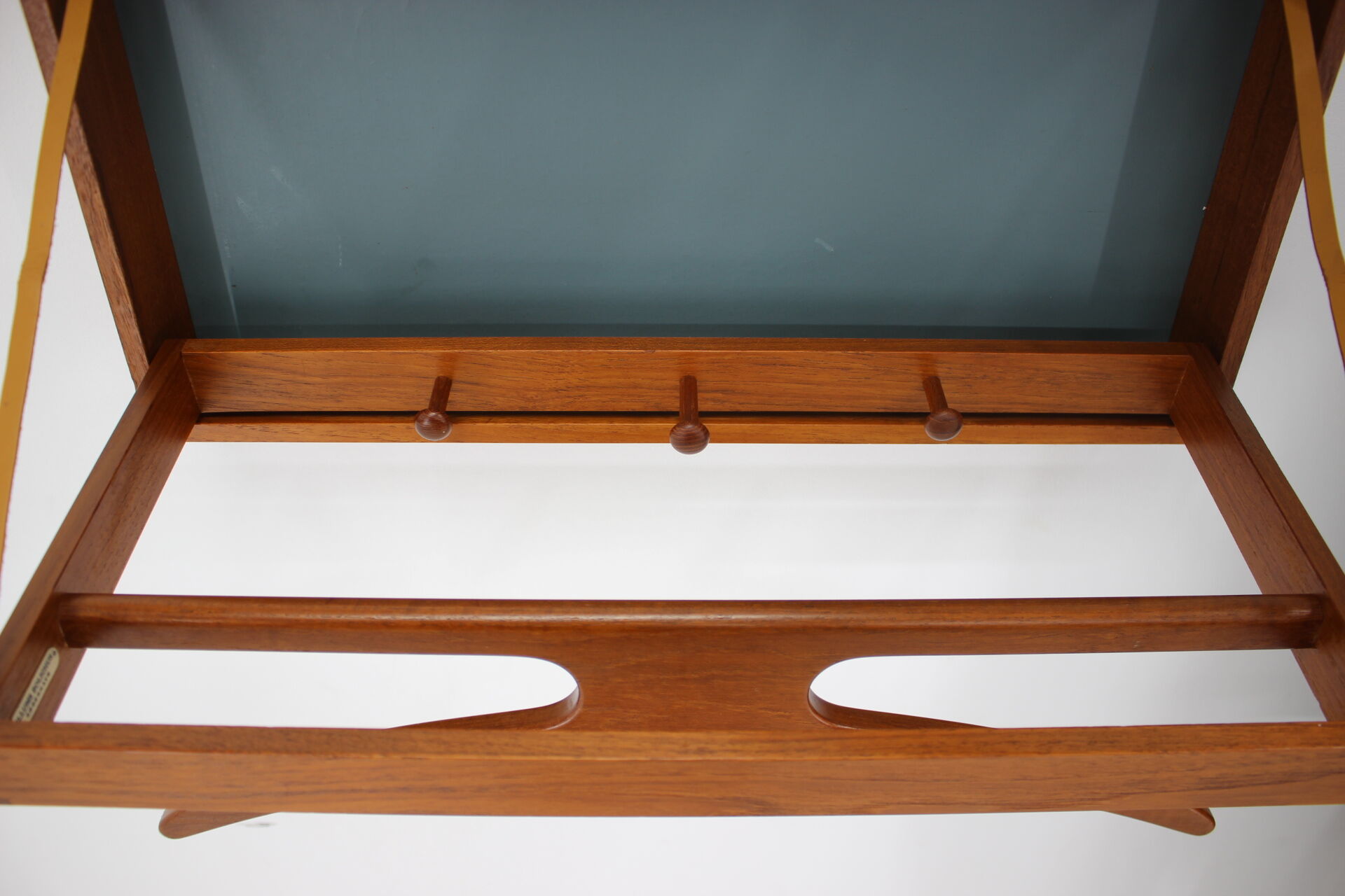 1960s Adam Hoff & Poul Østergaard teak coat hanger