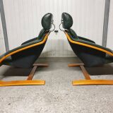 Paire fauteuils lounge Nelo Sweden Mid-Century