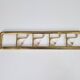 Vintage Art Deco Brass Wall Coat Rack with Folding Hooks, 1930