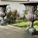 Pair of Medici cast-iron vases from the 1950s
