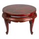 Chinese coffee table in red lacquered wood