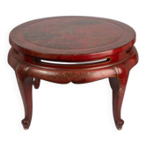 Table basse Chinoise en bois laqué rouge