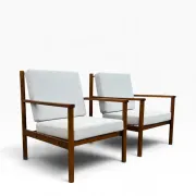 Set of 2 Italian armchairs