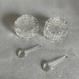 Crystal salt and pepper shakers