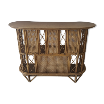 Vintage rattan bar