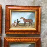 Set of six equestrian illustrations