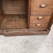 Oak shop counter from the early 20th century.