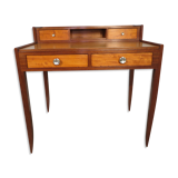 Art Deco office in lemon and mahogany