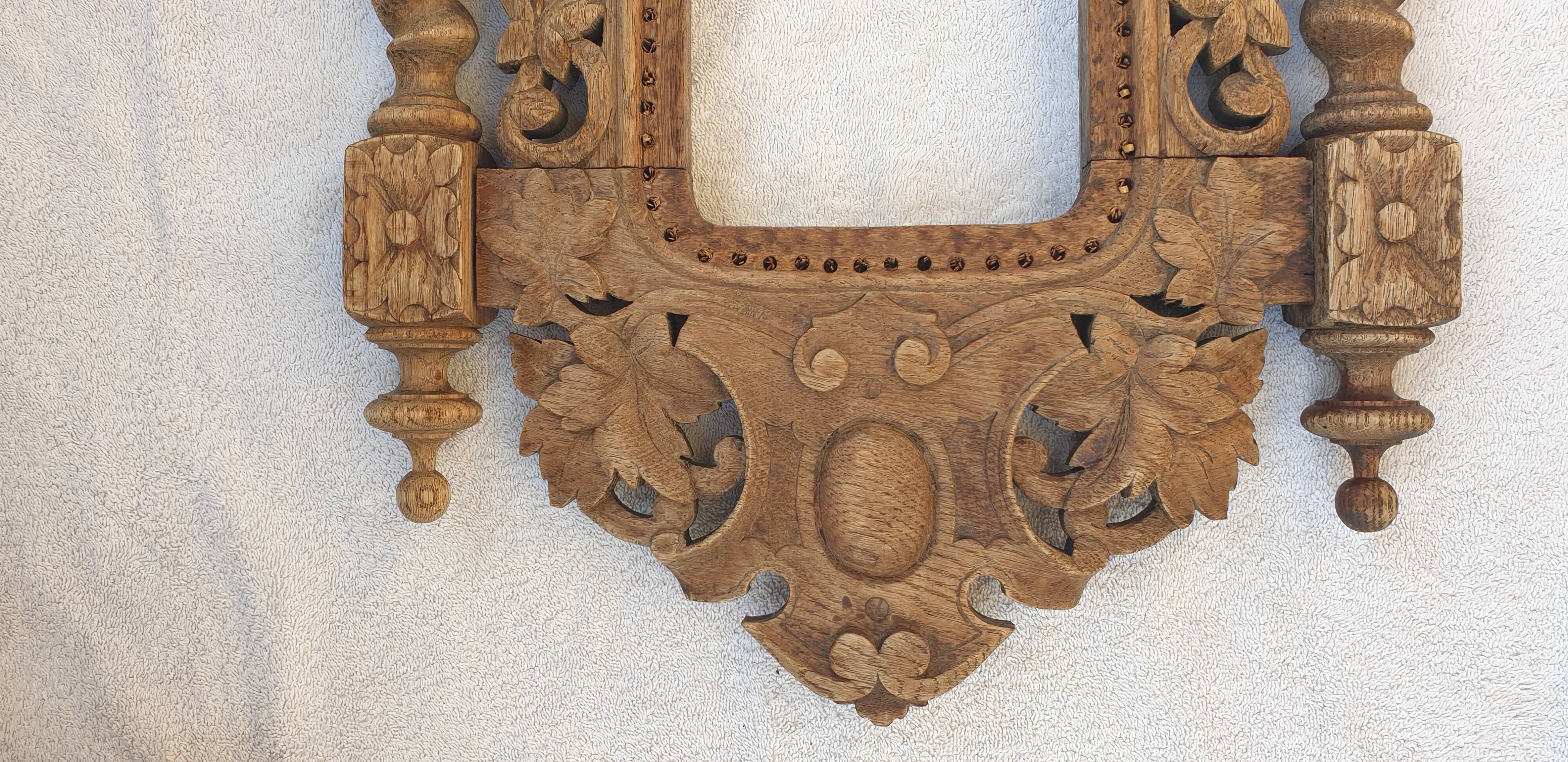 Wooden door pediment vintage sculpture wall art antique