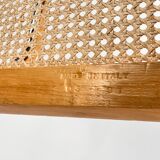 Tubular Frame and Cane Cantilever Dining Chair, Italy, 1970s