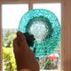 Turquoise annealed glass pocket empty