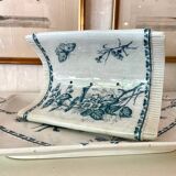 Plat à asperges en faïence de Sarreguemines modèle Carmen