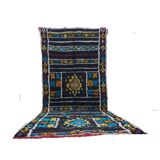 Handmade wool Berber rug 340 X 140 CM