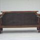 1930s, Danish 3 seater antique sofa, furniture velour, ash wood.