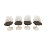 White Tulip chairs by Eero Saarinen for Knoll 1960
