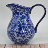 Pichet à lait bleu et blanc London Pottery