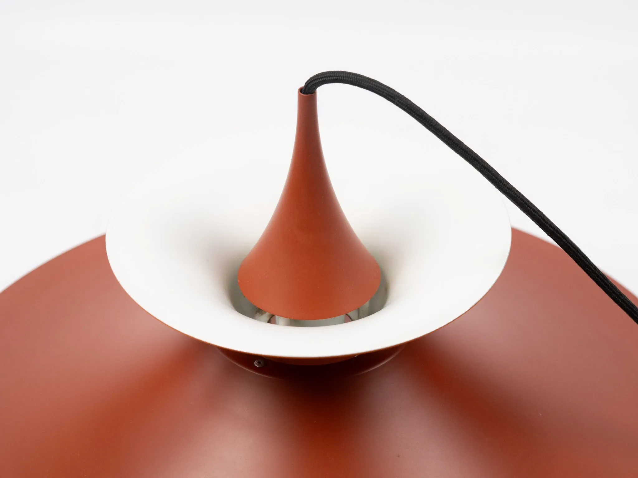 Danish vintage Radius pendant lamp by Erik Balslev, Fog og Morup, 1977