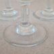 Service of 9 wine glasses in chiseled crystal