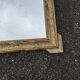 Antique mirror with gilded stucco, shell pediment, old glass, 95 cm