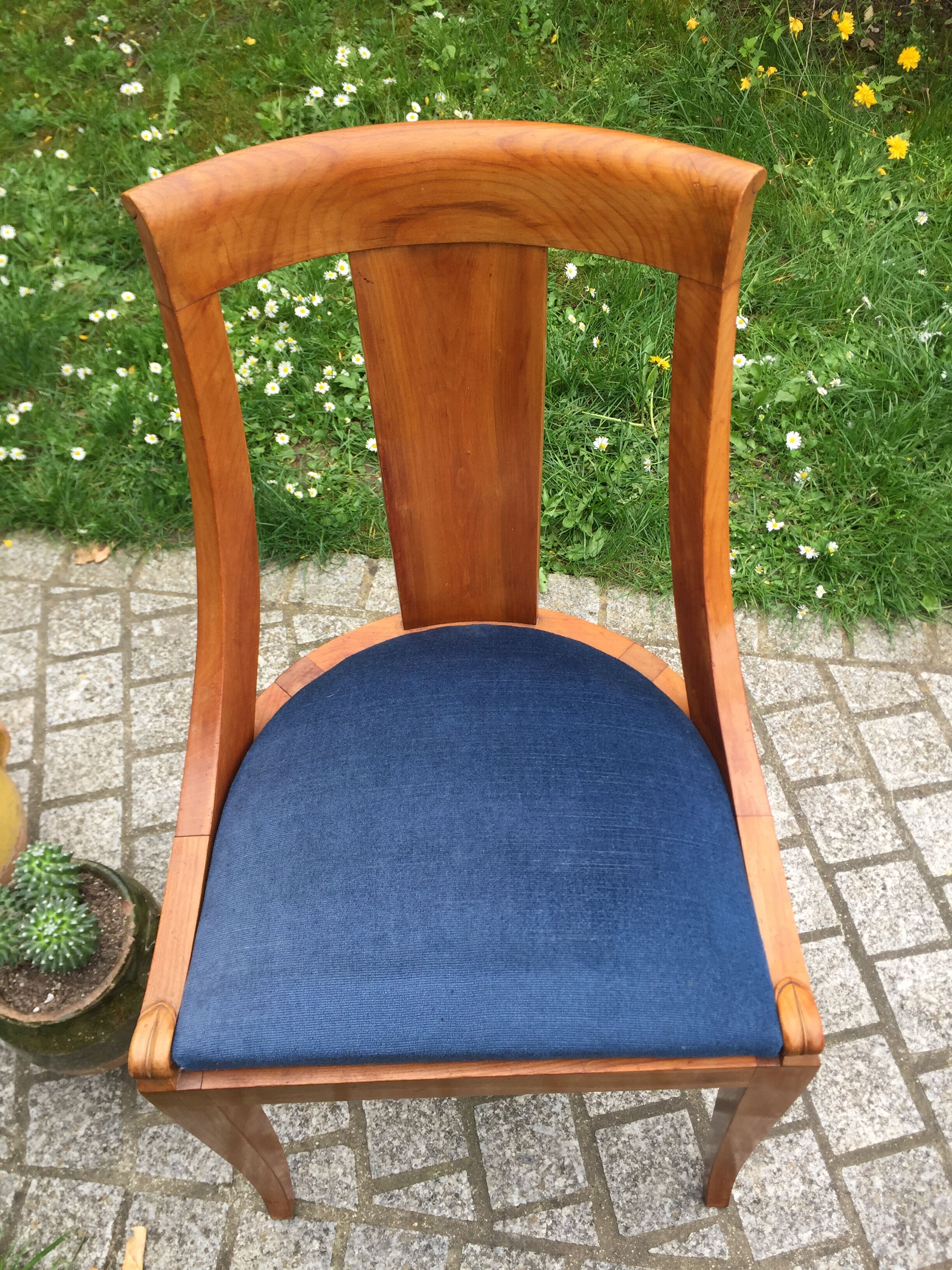 Walnut chair Empire style