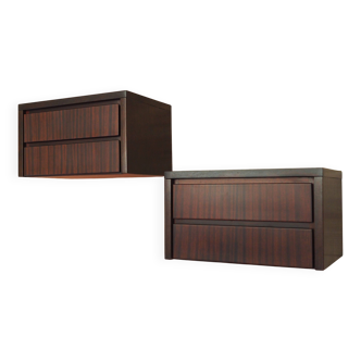 Set of hanging bedside cabinets, Danish design, 1970s, production: Denmark