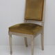 Solid wood and velvet chair