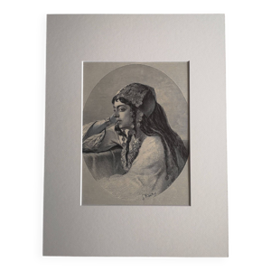 Gravure ancienne orientaliste