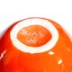 Max Idlas ceramic orange handle vase, 1960s