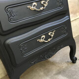 Vintage chiffonnier with black makeover