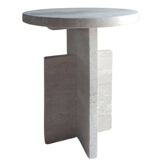 La Greca Side Table - Natural Travertine