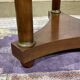 Empire-style side table from the 1950s in mahogany and black marble