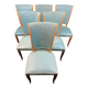 Suite 6 chaises design moderniste 1950