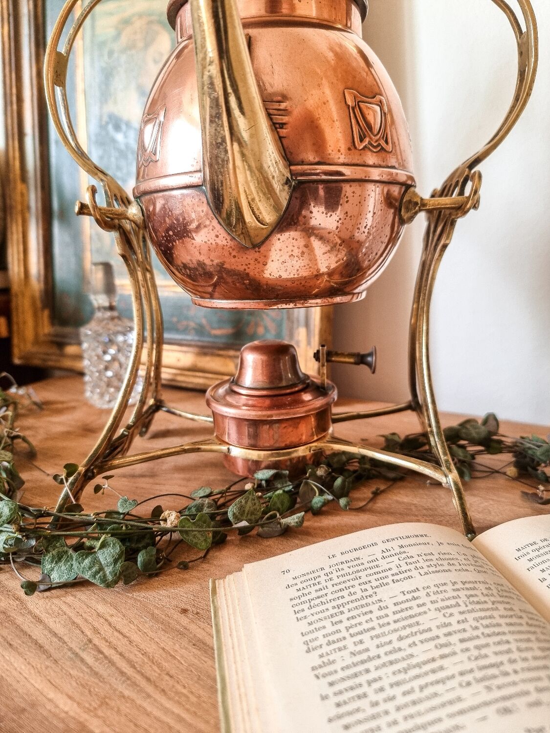 Copper and brass samovar, early 20th century