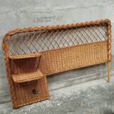 Vintage 50s rattan headboard