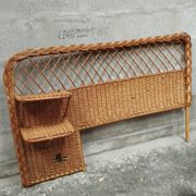 Vintage 50s rattan headboard