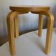 Scandinavian children's stool in plywood, Frosta Ikea 1980