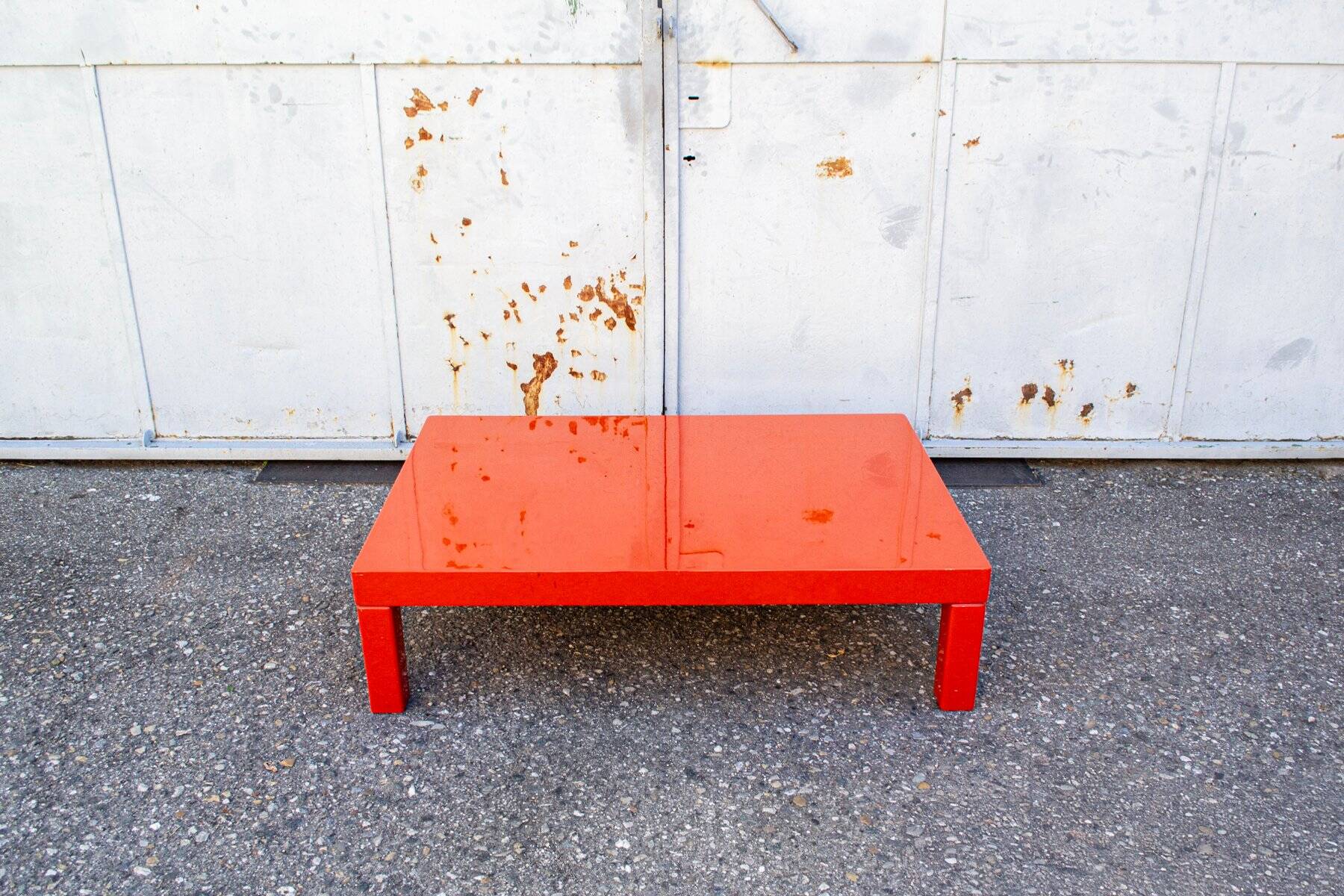 Orange coffee table, Italy, 1970s