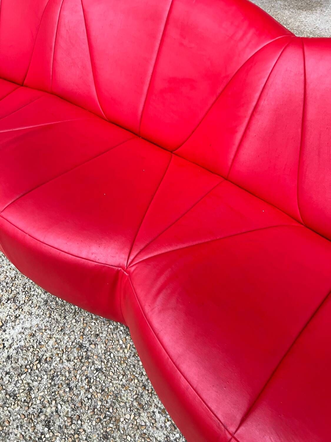 Canapé Pierre Paulin - Ligne Roset Edition - Pumpkin 3-seater - Faux leather