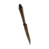 Old meat knife nineteenth century handle silver filled chiseled punch