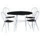 Vintage garden set Tore Ahlsén "Pia", table and 4 chairs, modern Swedish, 1990s.