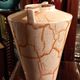Ceramic vase art deco style - vintage - orange