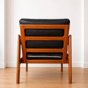 Vintage Danish Illum Wikkelsø teak lounge chair model 20