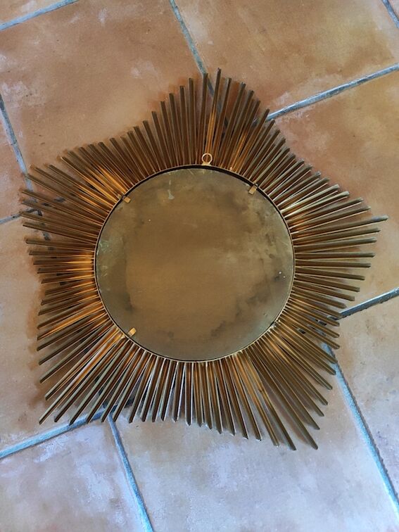 Mirror sun witch eye Chaty Vallauris France 50/60's 55cm