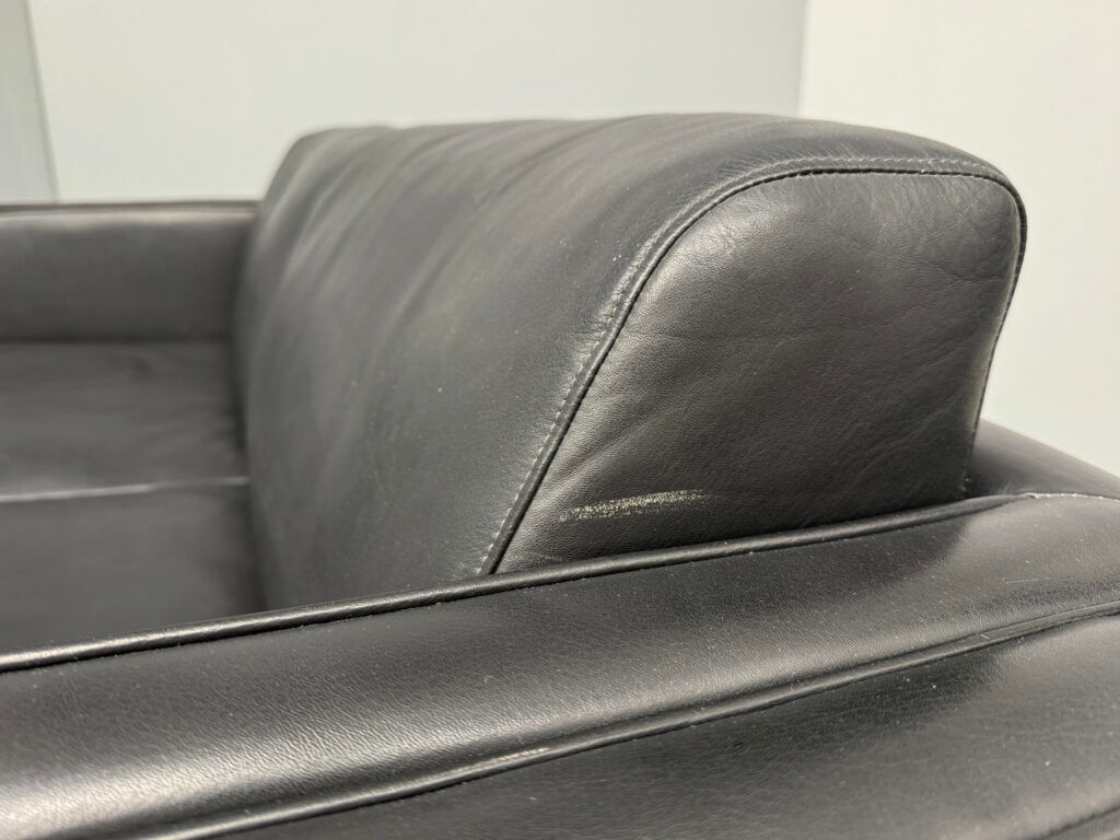 2-seater leather sofa, Studio Line 190 by Jürgen Lange for Walter Knoll, Germany, 1970s