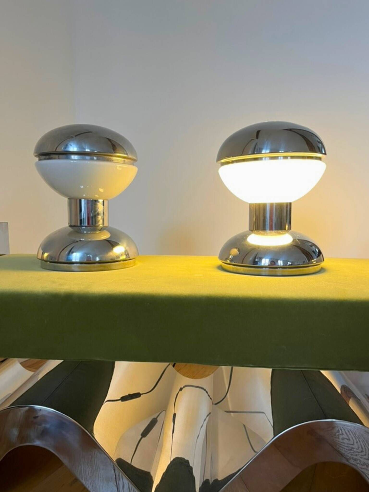 Pair of Diabolo table lamps – Goffredo Reggiani – Italy, 1970s