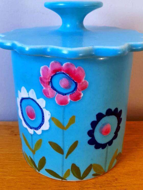 Italian ceramic box, 1970